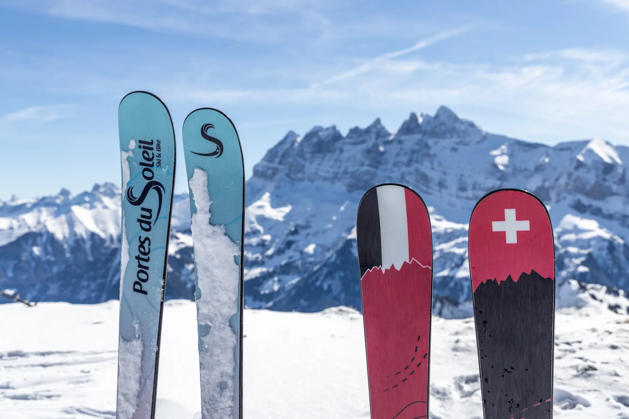 Skigebied Les Portes du Soleil ligt aan de Zwitserse kant in het kanton Wallis. © Denis Angheben / Les Portes du Soleil