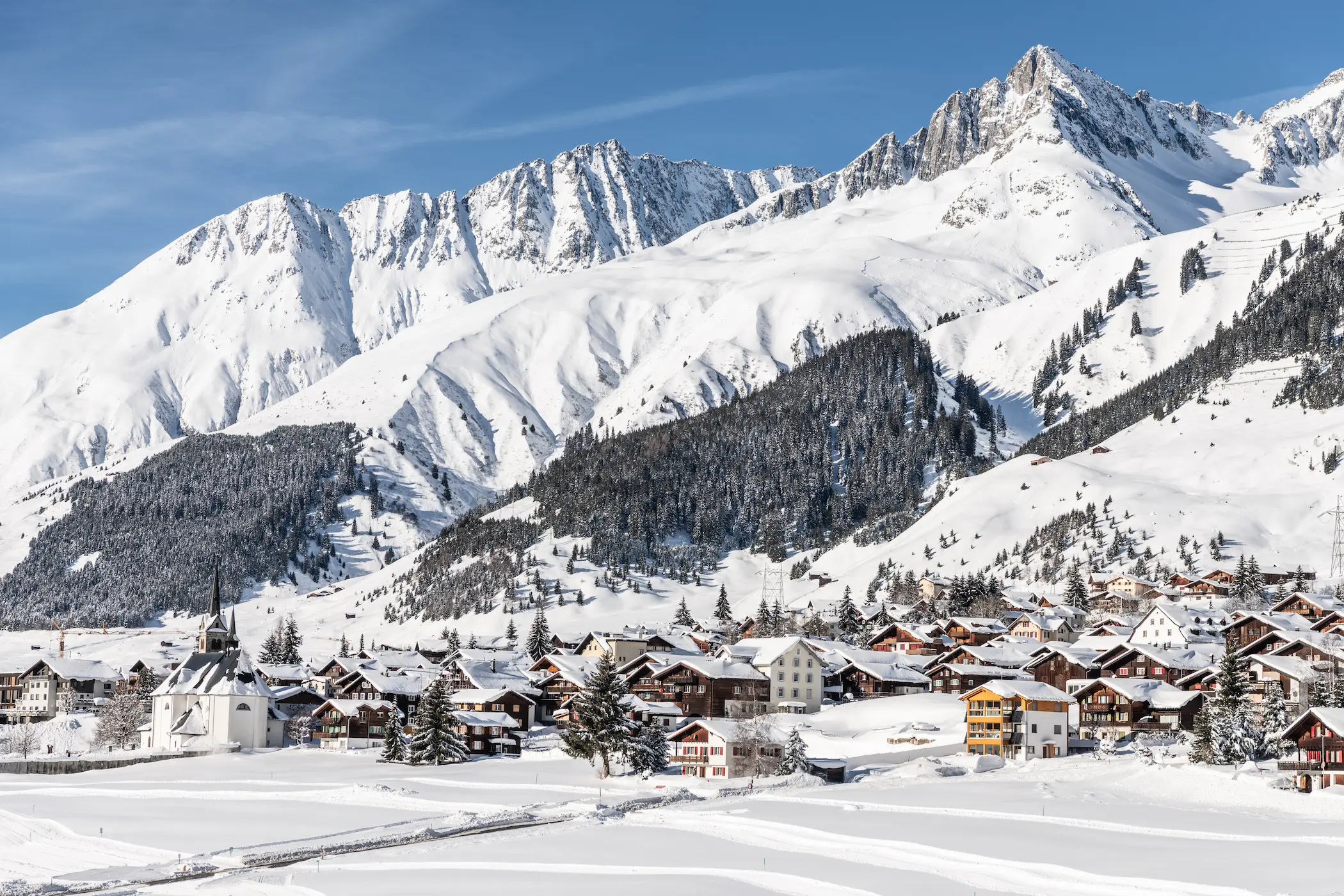 Op wintersport naar de skigebieden van Graubünden. © Graubünden Tourismus