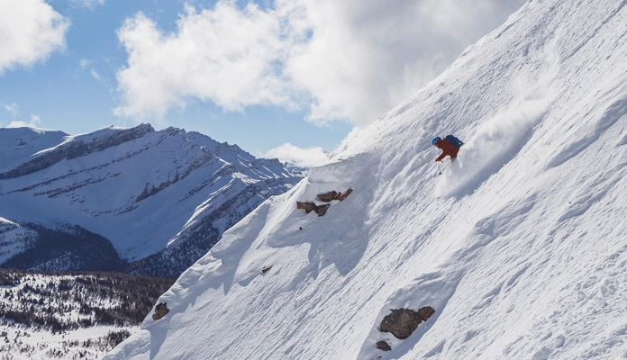 Off piste skiën in Lake Louise: de Black Bowls © Ski Louise
