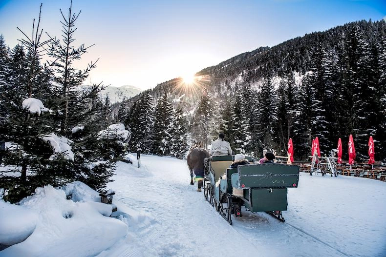 Onthaast en geniet van de natuur tijdens een arresleetocht in het Gasteinertal. © Creatina / Impuls Hotel Tirol