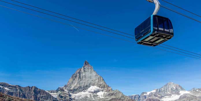 De nieuwe 3S gondel in Zermatt © Matterhorn Zermatt Bergbahnen