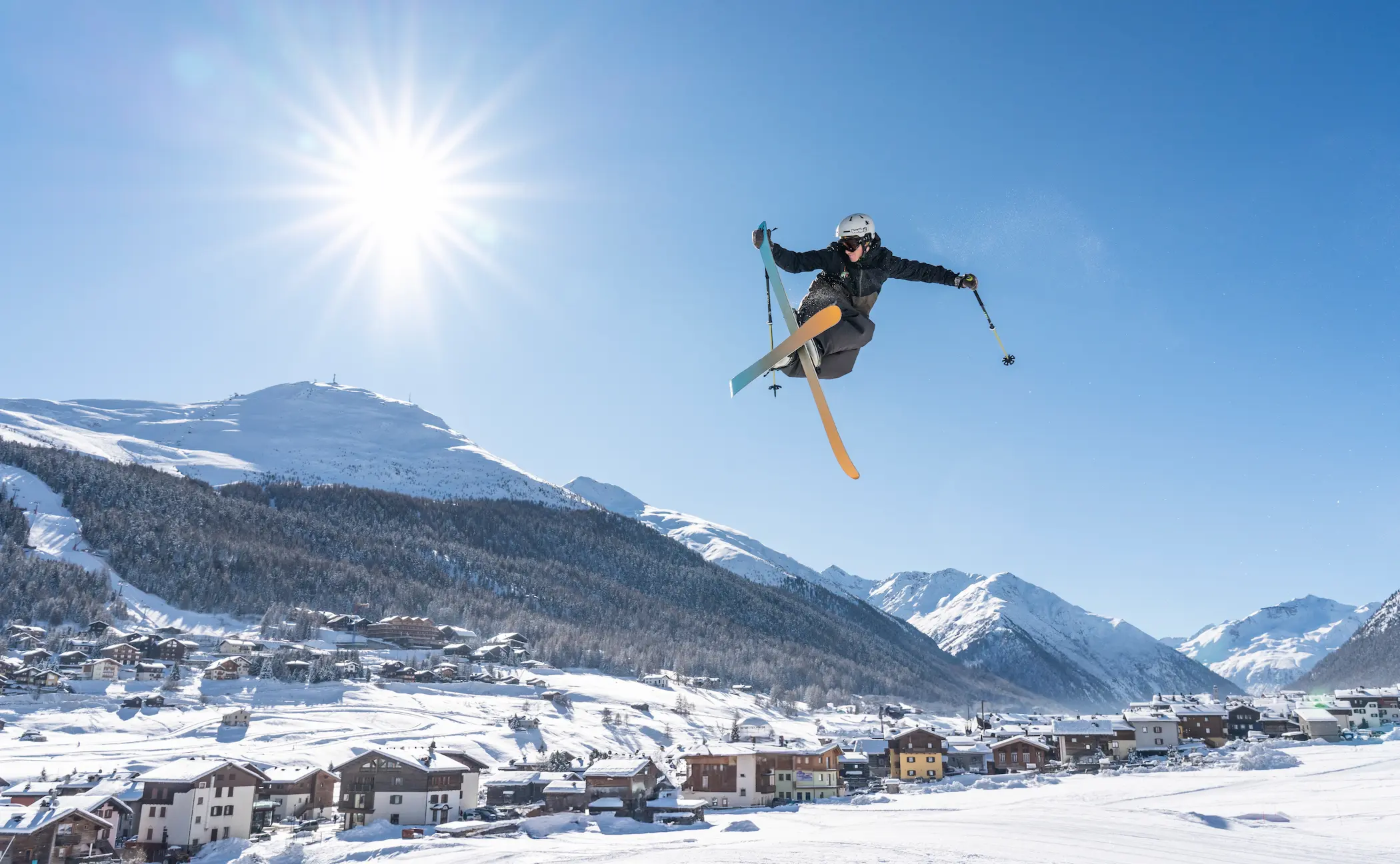 Olympisch snowboarden en freestyle skiën in Livigno