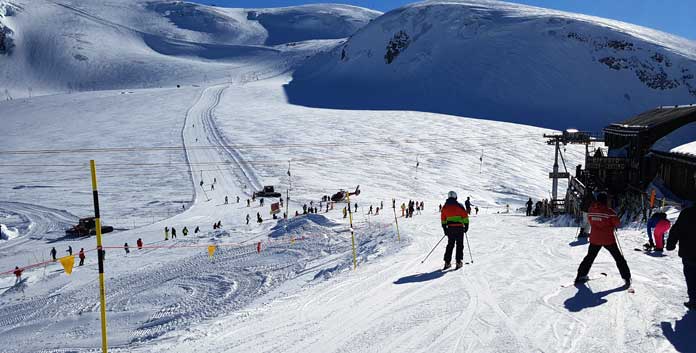 Het gletsjer-skigebied van Cervinia en Zermatt ©SkigebiedenGids.nl