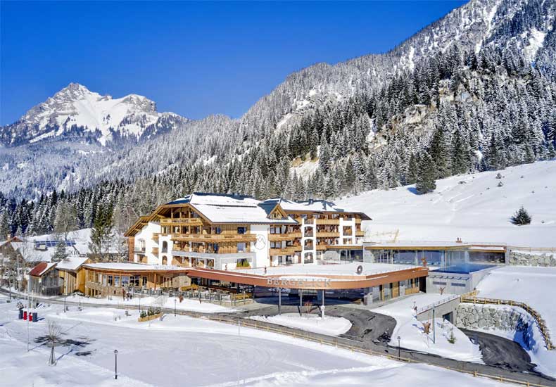 Het vernieuwde Hotel Bergblick & Spa in het Tannheimer Tal is nu een 5 sterren hotel geworden. © Hotel Bergblick