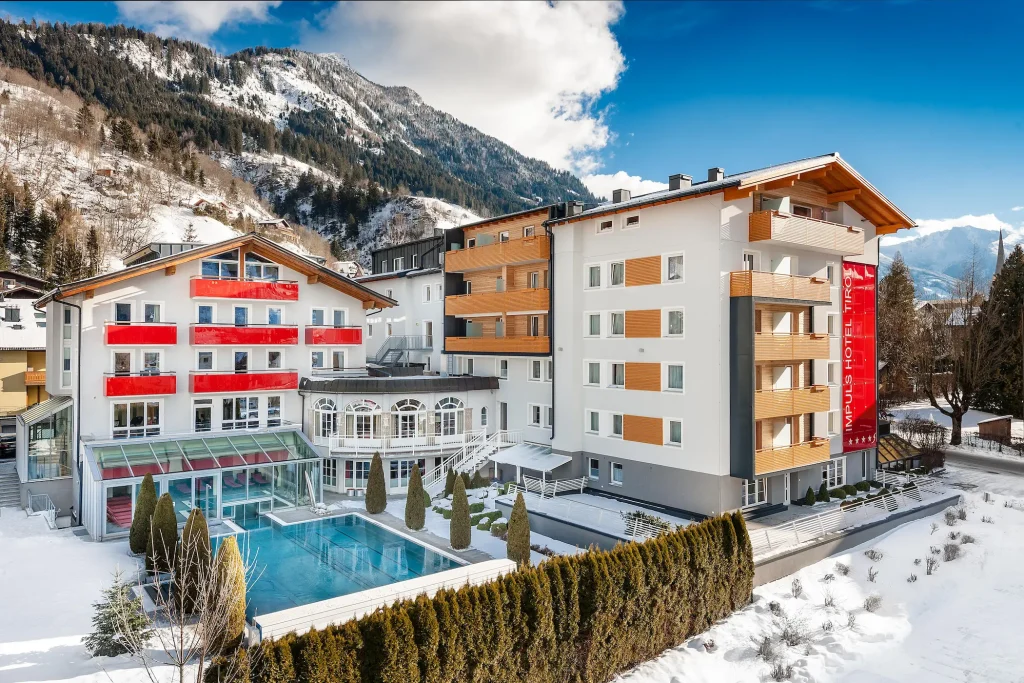 Het Impuls Hotel Tirol in het Gasteiner Tal. © JAtelier Wolkersdorfer / Impuls Hotel Tirol
