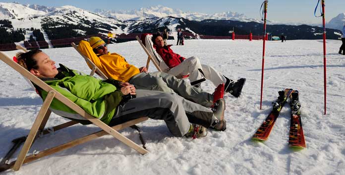 Ontspannen na de files op wintersport © Ski France International/P. Lebau.