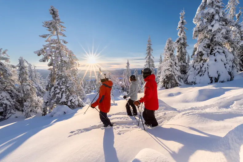 Tijdens je wintersport in Trysil kun je op sommige plekken in het skigebied veilig off piste skiën. © Skistar