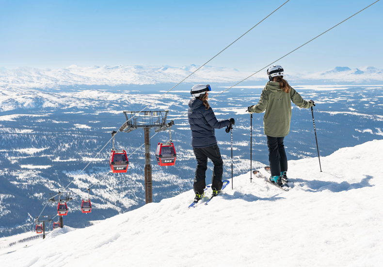 Skiën in Zweden, zoals hier in Are, wordt steeds populairder. © Skistar