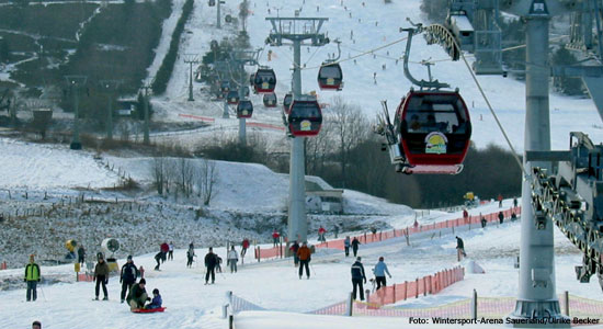 Wintersport in het Sauerland: skien in de Wintersport Arena Sauerland