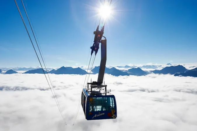 De Arosa-Weisshorn gondel © Arosa Bergbahnen AG
