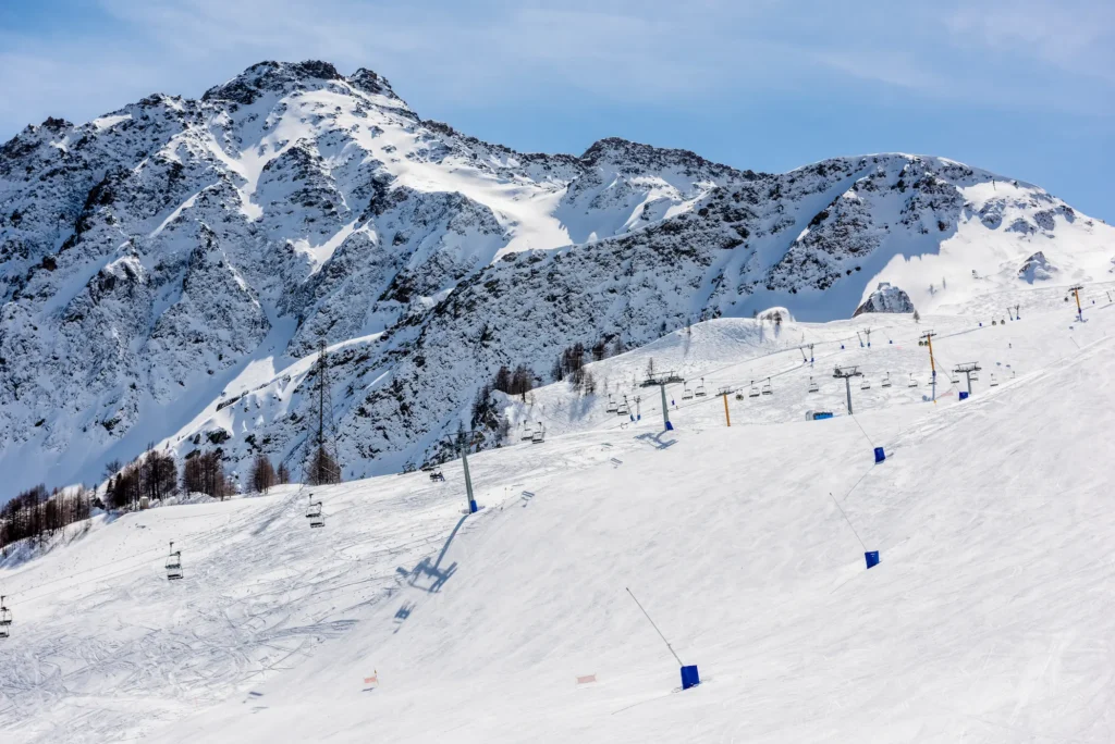 De skipistes van Courmayeur in Valle d'Aosta. © Giacomo Buzio / Valle d'Aosta.