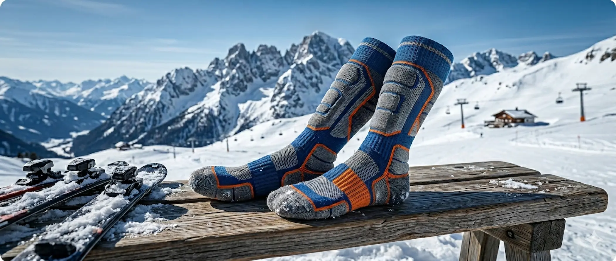 Neem de tijd om zorgvuldig de juiste skisokken uit te zoeken © SkigebiedenGids.nl