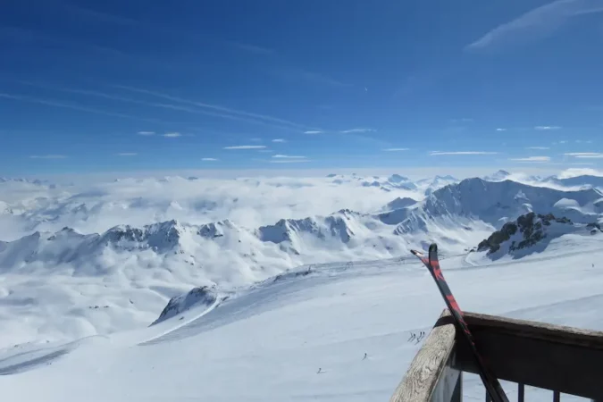 Wil je verzekerd zijn van goede sneeuw? Ga dan naar een hooggelegen, sneeuwzekere skigebieden zoals Tignes. © Skigebiedengids.nl