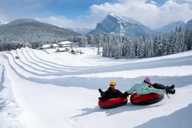 Verruil je ski’s eens voor een tube ©Jill Scarpato