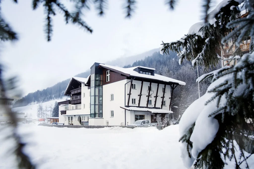 Het Valluga Hotel in Sankt Anton am Arlberg. © Johanna Gunnberg / Valluga Hotel