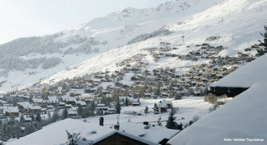 skigebied Verbier dorp