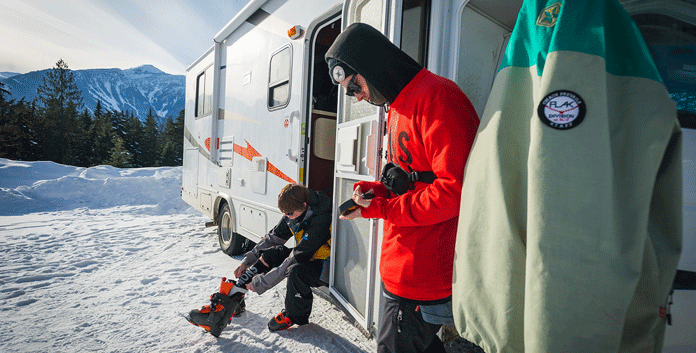 Op wintersport in Canada met een camper © Zapper PR