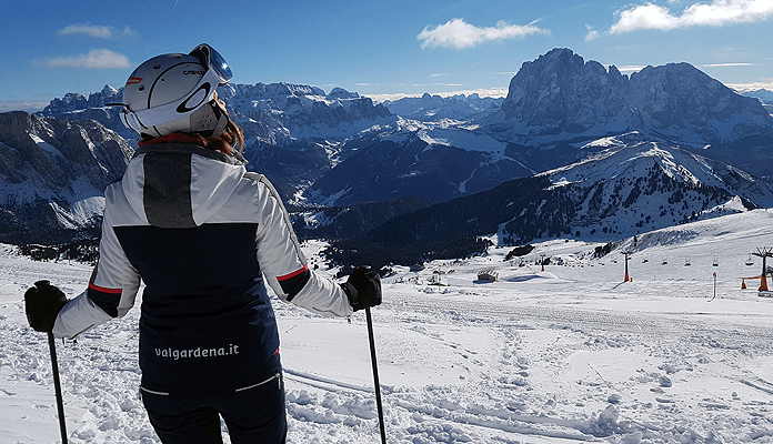 Wintersport in Val Gardena: zon, sneeuw, mooie bergen © Skigebiedengids.nl