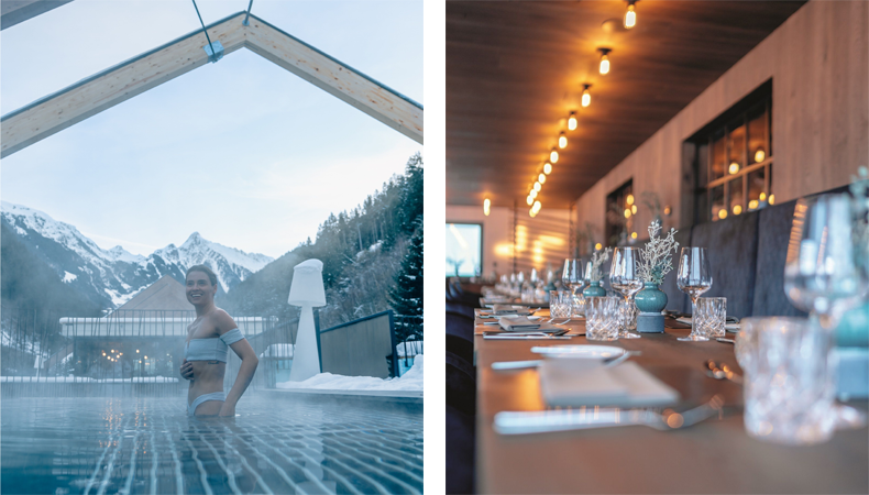 Na de wellness wacht het restaurant van het ZillergrundRock Luxury Mountain Resort © Carmen Huter / ZillergrundRock Luxury Mountain Resort